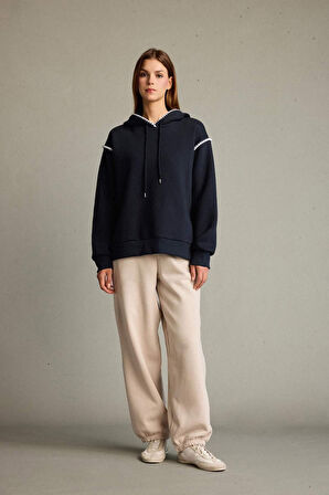 Overshirt Fit Kapüşonlu Sweatshirt