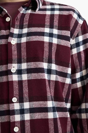 DeFacto Boxy Fıt Flanel Gömlek G7504AX26SPBR230