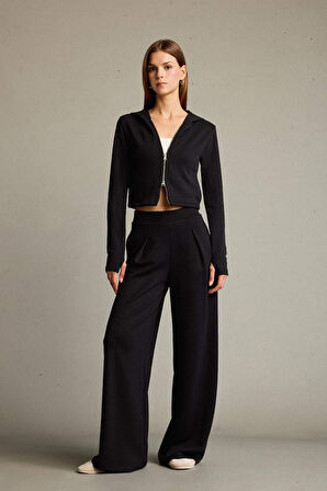 Kapüşonlu Modal Hırka