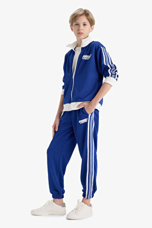 Erkek Çocuk Regular Fit Slogan Baskılı Pantolon