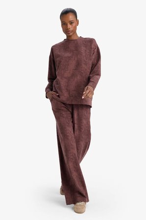 Wide Leg Cepli Geniş Paça Uzun Sporcu Eşofman Altı