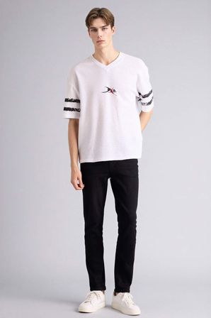 DeFacto %100 Pamuk Loose Fit Tişört F8669AX26SPWT34