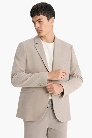 Modern Fit Penye Blazer Ceket