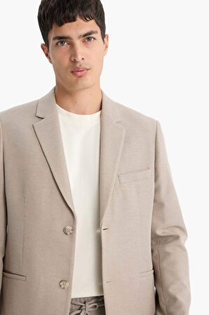 Modern Fit Penye Blazer Ceket