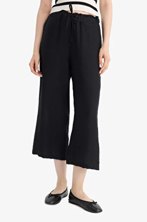 Beli Lastikli Cepli Düz Paça