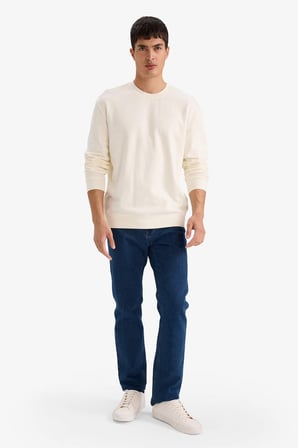DeFacto REGULAR FIT %100 Pamuk Basic Sweatshirt E8339AX26SPER100
