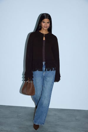 DeFacto Püsküllü Triko Hırka G7954AX26SPBN403