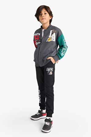 Erkek Çocuk NBA Los Angeles Lakers Beli Lastikli Jogger Eşofman Altı