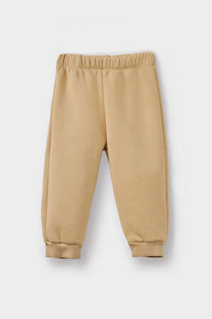 Erkek Bebek 3'lü Takım Pelüş Kapüşonlu Hırka Çizgili Uzun Kollu Tişört Eşofman Altı 