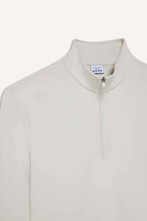 DeFactoFit Standart Fit Dik Yaka Sporcu Sweatshirt