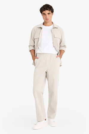 Wide Leg Geniş Paça Fitilli Kadife Pantolon