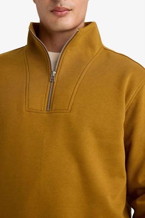 DeFacto Regular Fit Yarım Balıkçı Yaka Fermuarlı Kalın Sweatshirt F4136AX25AUBN152