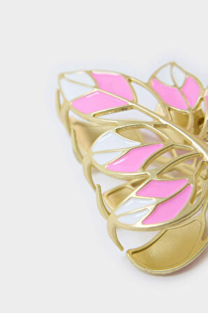 Kadın Yaprak Detaylı Mandal Toka