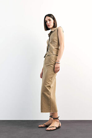 Long Fit Midi Jean Etek