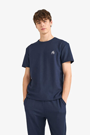Pijama Takımı Waffle Kısa Kollu Üst Uzun Alt  