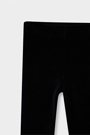 Kız Bebek Düz Paça Fitilli Kadife Tayt