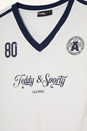 Coool Fitted Baskılı Ribana Kısa Kollu Tişört