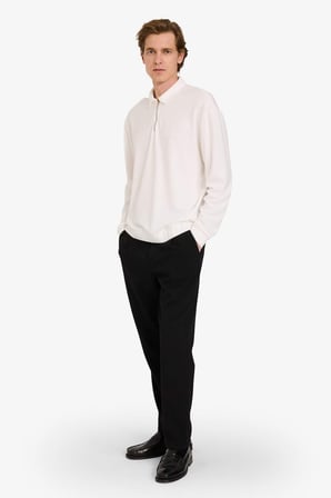 DeFacto Regular Fit Polo Yaka Yarım Fermuarlı Sweatshirt G7492AX25AUER105