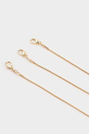 Kadın Yılan Temalı Gold Y Kolye