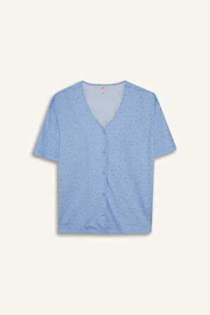 Regular Fit Kısa Kollu 2'li Takım Fall in Love