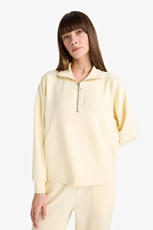 Modal Kapüşonlu Sweatshirt-Fall in Love Loungewear