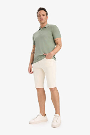 DeFacto Slim Fit Dar Kesim Jean Bermuda B0380AX25SMBG714