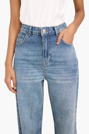 DeFacto %100 Pamuk 90's Wıde Leg Yüksek Bel Jean Pantolon G8019AX26SPNM28
