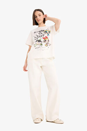 Coool PowerPuff Girls Oversize Geniş Kalıp Kısa Kollu Tişört