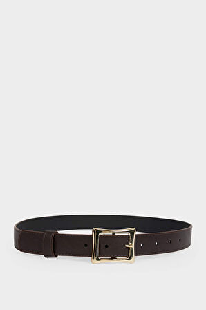 Kadın Suni Deri Jean Kemeri