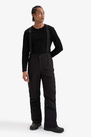 Regular Fit Fermuarlı Su Geçirmez Kayak Pantolonu