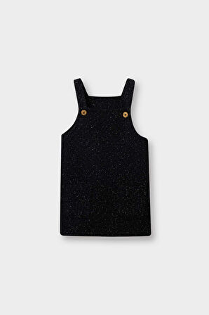 Kız Bebek Tweed Salopet Elbise
