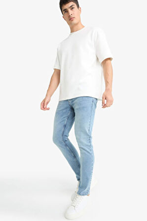 Pedro Slim Fit Dar Kalıp Normal Bel Dar Paça Jean Pantolon