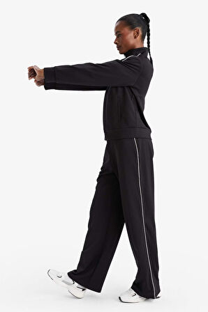 DeFactoFit Wide Leg Cepli Geniş Paça Standart Boy Sporcu Pantolon