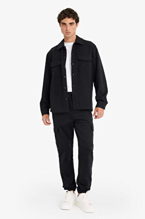 Regular Fit Düğmeli Gömlek Ceket