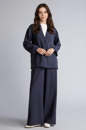 DeFacto Regular Fıt V Yaka Modal Kimono H0673AX26SPNV42