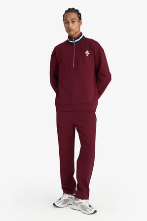 DeFacto Pamuklu Boxy Fıt Dik Yaka Sporcu Sweatshirt F9372AX26SPBR115