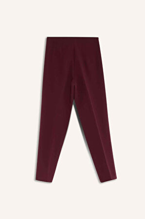 Carrot Fit  Fermuarlı Yüksek Bel Dar Paça Crop Pantolon