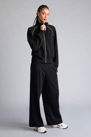 DeFacto Wide Leg Cepli Geniş Paça Beli Lastikli Uzun Sporcu Pantolon G7082AX25WNBK81