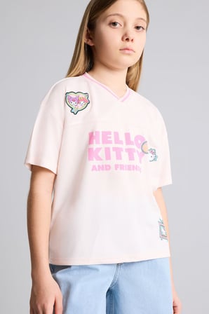 DeFacto Hello Kitty Oversıze Tişört Kız Çocuk G8195A826SMPN344
