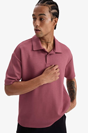DeFactoFit Boxy Fit Polo Yaka Sporcu Kısa Kollu Tişört