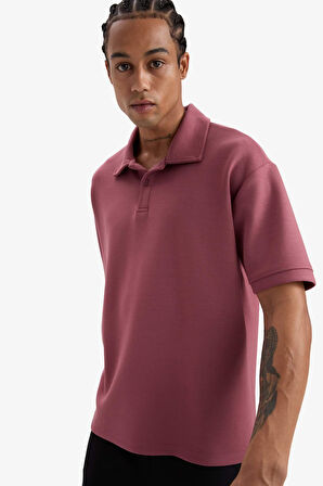 DeFactoFit Boxy Fit Polo Yaka Sporcu Kısa Kollu Tişört