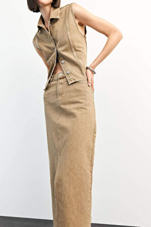 Long Fit Midi Jean Etek