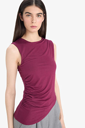 Slim Fit Dar Kesim Bisiklet Yaka Atlet