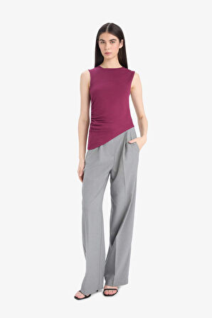 Slim Fit Dar Kesim Bisiklet Yaka Atlet