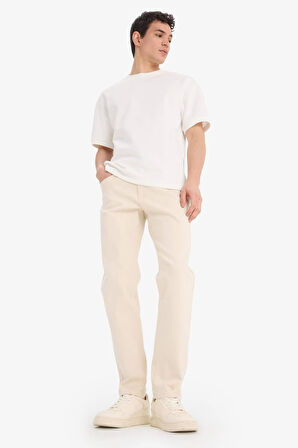 Slim Tapered Fit Dar Paça Jean Pantolon