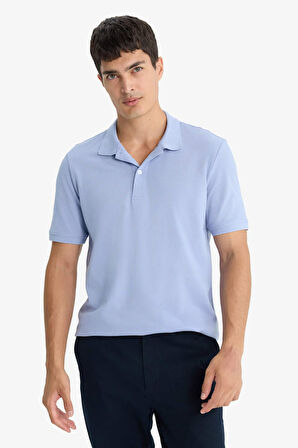 	%100 Pamuk Regular Fit Kısa Kollu Basic Düz Pike Kumaş Polo Tişört