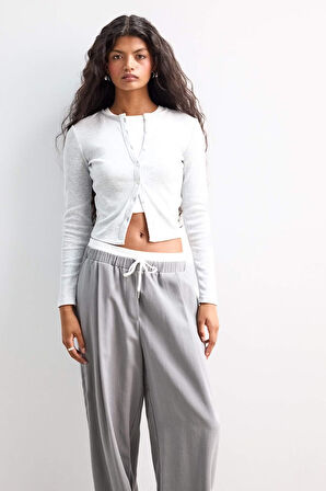 Coool Fitted Bisiklet Yaka Fitilli Kaşkorse Hırka