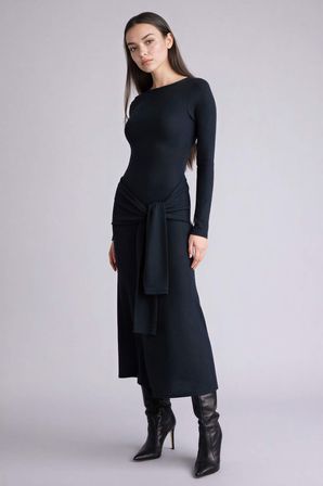 DeFacto Bodycon Vücudu Saran Penye Midi Elbise G7878AX26SPNV253