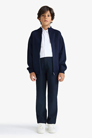 Erkek Çocuk Yarım Fermuarlı Hırka