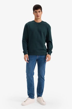 DeFacto REGULAR FIT %100 Pamuk Basic Sweatshirt E8339AX26SPGN465